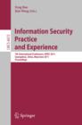 Image for Information security practice and experience: 7th international conference, ISPEC 2011, Guangzhou, China, May 30 - June 1, 2011 : proceedings