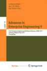 Image for Advances in Enterprise Engineering V