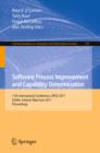 Image for Software process improvement and capability determination: 11th international conference, SPICE 2011, Dublin, Ireland, May 30-June 1 2011, proceedings : 155