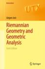 Image for Riemannian geometry and geometric analysis