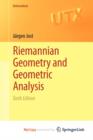 Image for Riemannian Geometry and Geometric Analysis