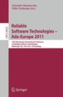 Image for Reliable Software Technologies – Ada-Europe 2011 : 16th Ada-Europe International Conference on Reliable Software Technologies, Edinburgh, UK, June 20-24, 2011. Proceedings