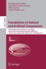 Image for Foundations on Natural and Artificial Computation