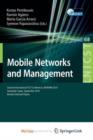 Image for Mobile Networks and Management : Second International ICST Conference, MONAMI 2010, Santander, Spain, September 22-24, 2010, Revised Selected Papers