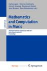 Image for Mathematics and Computation in Music : Third International Conference, MCM 2011, Paris, France, June 15-17, 2011. Proceedings
