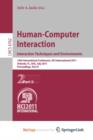 Image for Human-Computer Interaction: Interaction Techniques and Environments