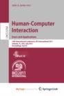 Image for Human-Computer Interaction: Users and Applications
