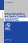 Image for Engineering Psychology and Cognitive Ergonomics: 9th International Conference, EPCE 2011, held as part of HCI International 2011, Orlando, FL, USA, July 9-14, 2011 proceedings