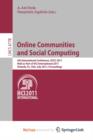 Image for Online Communities and Social Computing