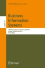 Image for Business Information Systems: 14th International Conference, BIS 2011, Poznan, Poland, June 15-17, 2011, Proceedings