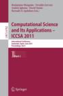 Image for Computational Science and Its Applications - ICCSA 2011 : International Conference, Santander, Spain, June 20-23, 2011. Proceedings, Part I