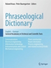 Image for Phraseological Dictionary English - German
