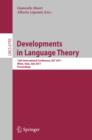 Image for Development in language theory: 15th International Conference, DLT 2011, Milan, Italy, July 19-22, 2011