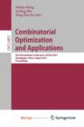 Image for Combinatorial Optimization and Applications