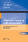 Image for Advances in computing and communications: First International Conference, ACC 2011, Kochi, India, July 22-24, 2011. : 190