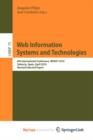 Image for Web Information Systems and Technologies