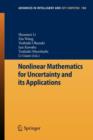 Image for Nonlinear Mathematics for Uncertainty and its Applications