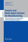 Image for Holonic and Multi-Agent Systems for Manufacturing