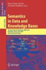 Image for Semantics in Data and Knowledge Bases