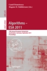 Image for Algorithms - ESA 2011: 19th Annual European Symposium, Saarbrucken, Germany, September 5-9, 2011, proceedings