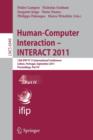 Image for Human-Computer Interaction -- INTERACT 2011 : 13th IFIP TC 13 International Conference, Lisbon, Portugal, September 5-9, 2011, Proceedings, Part IV