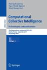Image for Computational Collective IntelligenceTechnologies and Applications