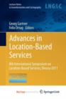 Image for Advances in Location-Based Services