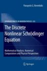 Image for The Discrete Nonlinear Schrodinger Equation : Mathematical Analysis, Numerical Computations and Physical Perspectives