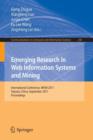 Image for Emerging Research in Web Information Systems and Mining