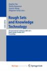 Image for Rough Set and Knowledge Technology : 6th International Conference, RSKT 2011, Banff, Canada, October 9-12, 2011, Proceedings