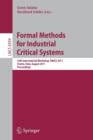 Image for Formal methods for industrial critical systems  : 16th international workshop, FMICS 2011, Trento, Italy, August 29-30, 2011, proceedings