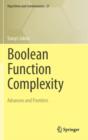 Image for Boolean function complexity  : advances and frontiers