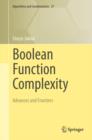 Image for Boolean function complexity: advances and frontiers : 27