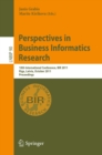 Image for Perspectives in Business Informatics Research: 10th international conference, BIR 2011, Riga, Latvia, October 6-8, 2011 : proceedings