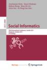 Image for Social Informatics : Third International Conference, SocInfo 2011, Singapore, October 6-8, 2011, Proceedings