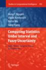 Image for Computing statistics under interval and fuzzy uncertainty: applications to computer science and engineering : v. 393