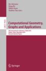 Image for Computational geometry, graphs and applications