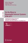 Image for On the Move to Meaningful Internet Systems: OTM 2011