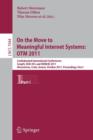 Image for On the Move to Meaningful Internet Systems: OTM 2011