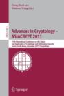 Image for Advances in Cryptology -- ASIACRYPT 2011