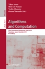 Image for Algorithms and Computation: 22nd International Symposium, ISAAC 2011, Yokohama, Japan, December 5-8, 2011. Proceedings : 7074