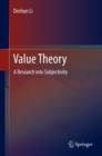 Image for Value Theory: A Research into Subjectivity