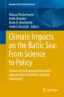 Image for Climate impacts on the Baltic Sea  : from science to policy