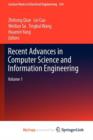 Image for Recent Advances in Computer Science and Information Engineering