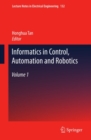 Image for Informatics in control, automation and robotics