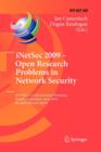 Image for iNetSec 2009 - Open Research Problems in Network Security