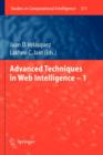 Image for Advanced Techniques in Web Intelligence -1