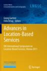 Image for Advances in Location-Based Services : 8th International Symposium on Location-Based Services, Vienna 2011