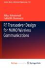 Image for RF Transceiver Design for MIMO Wireless Communications
