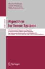 Image for Algorithms for sensor systems: 7th International Symposium on Algorithms for Sensor Systems, Wireless AD HOC Networks And Autonomous Mobile Entities, ALGOSENSORS 2011, Saarbrucken, Germany, September 8-9 2011 : revised selected papers : 7111